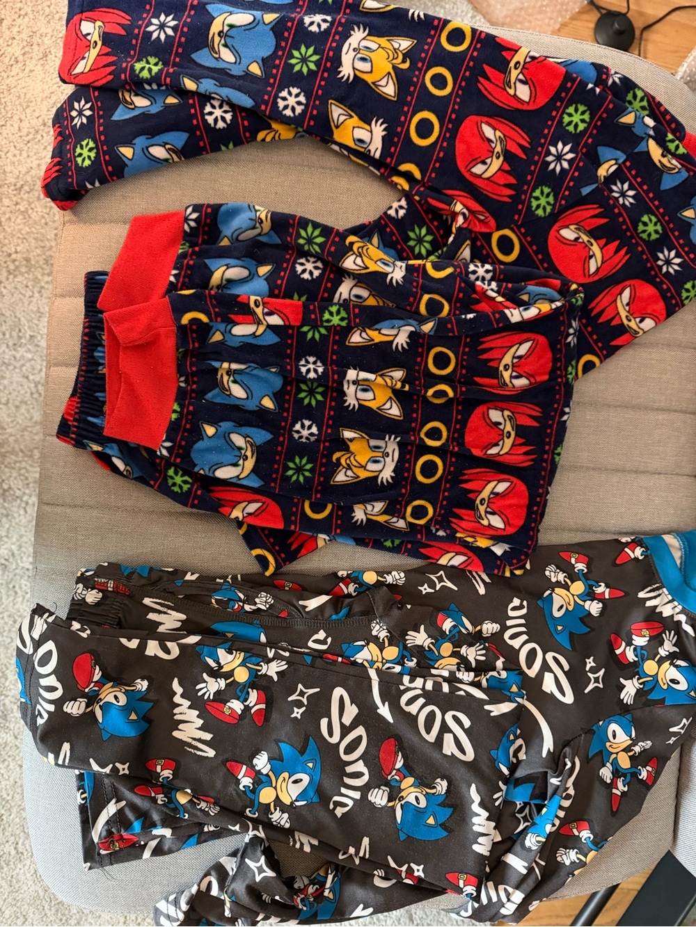 Sonic the Hedgehog Kids Pajama Set - Blue & Red